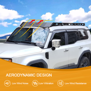 Canasta Portaequipajes para Techo de Auto, Portaequipajes con Extensión Negra para Toyota LC250 Prado - Product Image 5