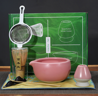 Bol à matcha en céramique ensemble japonais de thé pour faire du matcha avec fouet matcha en bambou 100 livres coffret cadeau de cérémonie du thé de la dynastie Song