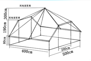 Yurt mongol de luxe en toile Oxford, forme cloche, quatre saisons, imperméable, pour mariage, fête, événement, soirée pyjama, safari, festival - Product Image 5