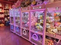 Machine à griffes d'arcade personnalisée en usine, à monnayeur, jeu de préhension de peluches avec lecteur de carte