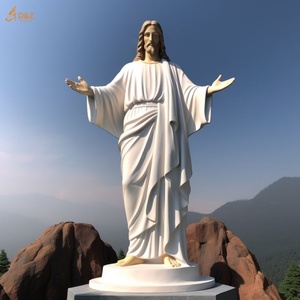 Decoración Religiosa para Exteriores, Gran Escultura de Piedra Natural Tallada <span class=keywords><strong>a</strong></span> Mano, Estatua de Mármol de <span class=keywords><strong>Jesucristo</strong></span> Resucitado de Tamaño Real, para Catolicismo - Product Image 5