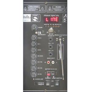 MBA Nhựa 15 Inch Chuyên Nghiệp Carousel Music Box Hoạt Động Xe Đẩy Sân Khấu Loa Dj Set BT Loa Di Động - Product Image 6