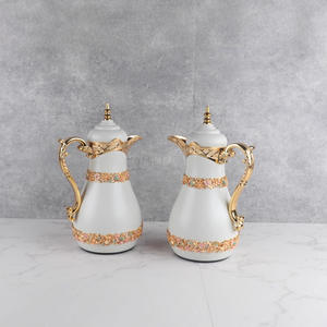 Nieuw Ontwerp Gouden Arabische Stijl Vacuüm Koffiekolf 1l + 1l Set Thermos Ketel Glas Binnenste Vacuümfles Arabische Koffiepot Thermos - Product Image 2
