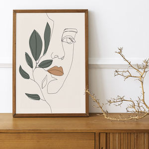 Offre Spéciale : Tableau Mural Moderne sur Toile – <span class=keywords><strong>Affiche</strong></span> Abstraite <span class=keywords><strong>Visage</strong></span> à Ligne Unique <span class=keywords><strong>Noir</strong></span> <span class=keywords><strong>et</strong></span> <span class=keywords><strong>Blanc</strong></span> pour Décoration de Bureau - Product Image 6