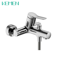 Ensemble de douche et bain mural complet KEMENG en acier inoxydable SUS304 avec mitigeur CE pour salle de bain