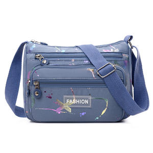 Sac messager tendance pour femme, vert, multi-couches, avec fermeture éclair, imperméable, sac bandoulière pour usage quotidien, printemps 2025 - Product Image 3