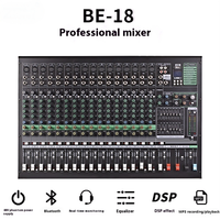 Système audio professionnel BE-18 pour DJ, éclairage audiovisuel, avec interface d'entrée BT et USB pour équipement de studio