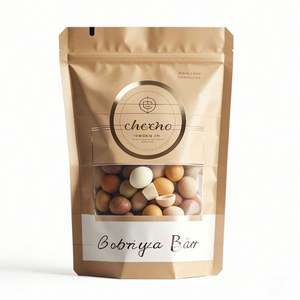 Custom Made Matte <b>Mylar</b> Packaging Pouch 250g 340g 500g 1kg Plastic <b>Bags</b> With Ziplock for Nuts Kernel Peanut Cashew Almond - Product Image 4