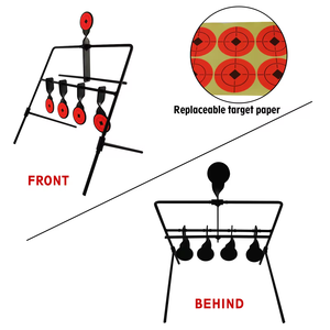 Mục tiêu bắn súng bằng kim loại thép, tự động xoay và tự động đặt lại vị trí, dùng cho săn bắn và luyện tập bắn súng - Product Image 6