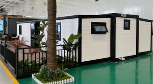 Maison conteneur extensible à deux ailes personnalisable 20/40 pieds, résistante à l'eau, au feu et aux tremblements de terre, en acier/métal respirant, design moderne, <span class=keywords><strong>villa</strong></span> - Product Image 2