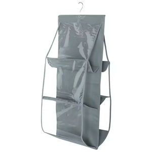Sac de rangement multi-couches double face pliable en tissu non tissé pour sacs à main, anti-poussière, solution de suspension polyvalente, vente en gros - Product Image 5