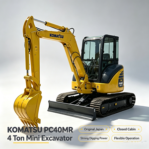 Excavatrice d'occasion KOMATSU PC40MR 4 tonnes, 90% neuve, d'origine japonaise, avec certifications EPA et CE, pour travaux agricoles, à prix abordable, en bon état - Product Image 1