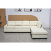 Weiße PU l-förmige Ecke modulare Sofas Schnitts ofa Leder Schnitts ofa moderne l Form modulare Schnitts ofa Sofa Set