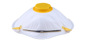 Masker pelindung kerja FFP2, ikat kepala dengan aliran dingin filter pernapasan <span class=keywords><strong>Anti</strong></span> debu masker pelindung untuk pekerjaan konstruksi - Product Image 3