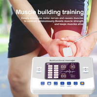 Masseur TENS EMS à double canal, 12 modes de massage, 30 niveaux, appareil de physiothérapie rechargeable 1000 mAh avec électrodes remplaçables