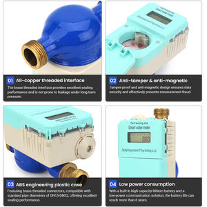 Compteur d'eau prépayé intelligent en laiton et acier DN32mm, étanche IP68, système de vente prépayée pour environnements secs et humides, OEM - Product Image 5