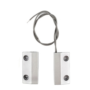Sensor de interruptor de contacto magnético eléctrico con cable normalmente abierto/<span class=keywords><strong>cerrado</strong></span> para alarma de persiana enrollable interruptor de contacto magnético de puerta de Metal - Product Image 1