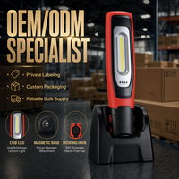 Lampe de travail portable à LED magnétique rechargeable sans fil, lampe d'inspection, lampe de travail d'urgence pour l'entretien automobile