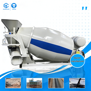 Bétonnière hydraulique portable et mélangeur de ciment monté sur châssis pour la construction et la construction routière - Product Image 1