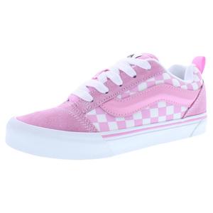 Vans Knu Skool Gs Chaussures pour filles Checkerboard Prism Pink True White Skateboarding - Product Image 1
