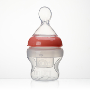 Bouteilles en silicone à col large Mumlove avec cuillère, <span class=keywords><strong>biberon</strong></span> pour bébé, produits pour bébé adorables - Product Image 2