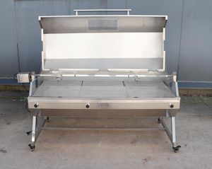 <span class=keywords><strong>Restaurante</strong></span> comercial Horno de barbacoa de acero inoxidable Reunión familiar Picnic Camping Carbón-Gas al aire libre Plegable Metal - Product Image 2