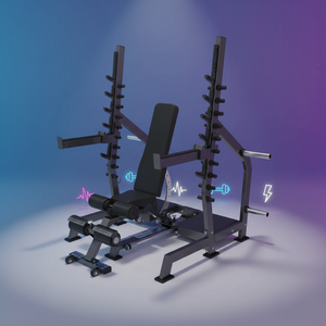 Banc de musculation pliable Lingxi multifonctionnel en acier inoxydable <span class=keywords><strong>pour</strong></span> entraînement de force à domicile - Sécurité unisexe - Product Image 5