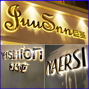 Letrero personalizado metal oro metal letras signo al por mayor latón Acero inoxidable <span class=keywords><strong>corte</strong></span> <span class=keywords><strong>láser</strong></span> mini signos - Product Image 4