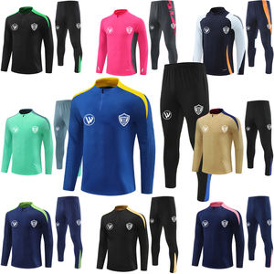 2425 LOGOTIPO personalizado al por mayor chándal de fútbol de media cremallera último diseño chándal de entrenamiento de fútbol uniforme de fútbol chándal de fútbol - Product Image 4