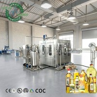 Unité de remplissage d'huile sous pression Pro-Fill 3000-25000BPH pour PET, destinée à l'huile de soja et de maïs, pour ligne de conditionnement en seaux et bacs plastiques, avec étiquetage et emballage par soufflage