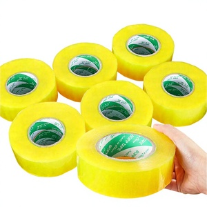 Cinta de Embalaje Impermeable de Grado Médico BOPP, Amarilla Transparente, 48 mm x 50 m, Adhesivo Acrílico de una Cara, para Sellado de Cajas - Product Image 2
