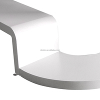 Ensemble table et chaises d'extérieur en acier inoxydable moderne pour patio, jardin, restaurant, parc, centre commercial, élégants bancs en métal pour les loisirs et les loisirs