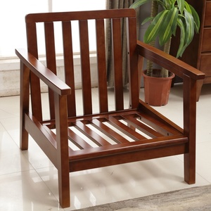 Ensemble de canapés en tissu et bois de style nordique moderne et simple, adapté au salon - Product Image 5