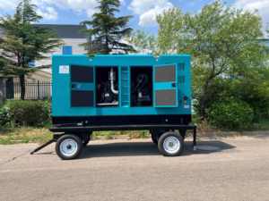 OEM Customizable Cum-mins 50kw 60kva Silent Mobile Trailer Generator for Construction Emergency Power MST-20GF Trailer - Product Image 2