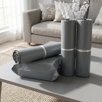 Sac d'expédition personnalisé avec logo, gris, en polyéthylène, pour vêtements et chaussures, imperméable, idéal pour l'envoi postal - Offre Spéciale
