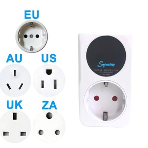 10-Year Factory New European Style Socket Voltage Protector Stabilizers Over/Under Voltage Indicator for TVs <b>Refrigerators</b> - Product Image 2