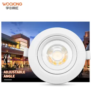 Woojong indoor using spotlight ceiling lamp 3/5/7/9w plastic led light with modern design