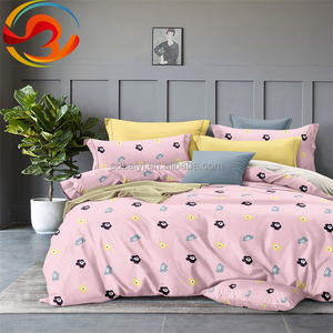Ensemble de <span class=keywords><strong>draps</strong></span> de lit <span class=keywords><strong>en</strong></span> microfibre de couleur rose, 4 pièces, nouveau design, vente <span class=keywords><strong>en</strong></span> gros - Product Image 3