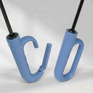 Parapluie de luxe moderne à 8 baleines, protection automatique solaire et pluie, pliable en 3, avec logo personnalisé, idéal pour cadeaux d'affaires, vente en gros - Product Image 2