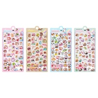 Pegatinas 3D de Animales Miniatura, Lindas y Educativas, Hechas a Mano, de Cristal Epoxi, Kawaii, de Oso, Panda y Conejo, para Decoración de Álbumes de Recortes y Kpop, Venta al Por Mayor