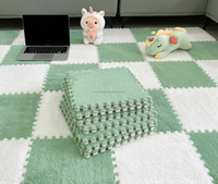 Tapis de puzzle en polyester RTS Hot 60x60cm, lavable, en peluche, pour bébés, chambre à coucher, salon, hôtel, maison - Fabriqué à la machine