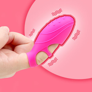 Starker Damen-Tänzerin-Fingerring-Vibrator Bester Klitoris-Vagina-<span class=keywords><strong>Pussy</strong></span>-Vibrator in Pink Fingerförmiger Vibrator Tragbar - Product Image 1