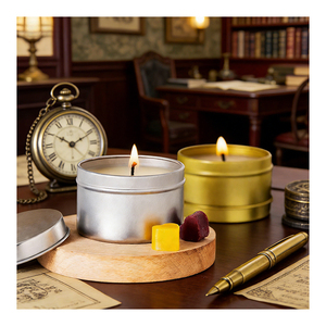 Frascos Decorativos para Velas al por Mayor, Contenedores de Lujo con Tapas para Programas de Venta Minorista de Marca de Cera de Soja Personalizada - Product Image 2