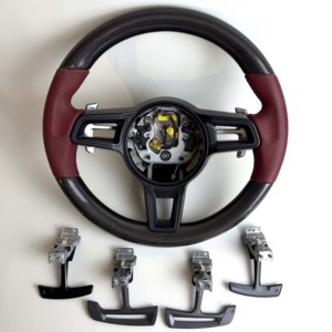 Volant personnalisé en fibre de carbone pour <span class=keywords><strong>Porsche</strong></span> 911 991 992 718 Cayenne Macan Panamera Taycan <span class=keywords><strong>GT3</strong></span> <span class=keywords><strong>RS</strong></span> – Amélioration Plug & Play (ancien vers nouveau) - Product Image 6