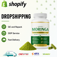 Suplementos para Dropshipping, Proveedores de Productos, Cápsulas de Hoja de Moringa Oleifera, Energía Verde Natural, Nutrición, Sin OMG, Marca Privada