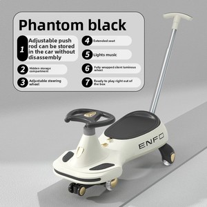 Voiture à bascule pour enfants de haute qualité, poussette bébé avec poignée réglable, voiture à roulettes pour enfants de 1 à 3 ans - Product Image 3