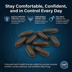 Preço de Fábrica: Nova Fórmula de <span class=keywords><strong>Saw</strong></span> <span class=keywords><strong>Palmetto</strong></span> em Cápsulas Softgel para Apoio à Função Saudável da Bexiga (Marca Própria) - Product Image 2