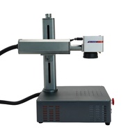 Máquina de Marcado Láser de Fibra Portátil de Escritorio de 20W 30W 50W para Grabado en Metal, Acero Inoxidable y Aluminio, Fuente Raycus JPT