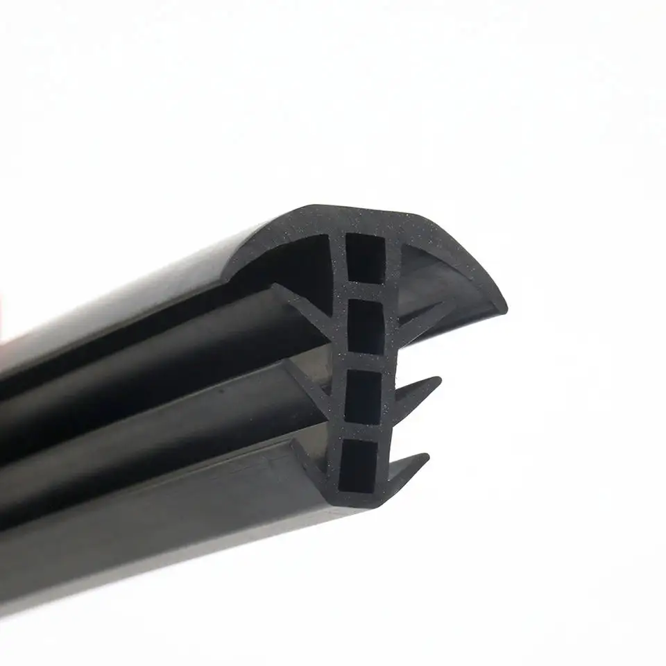 Waterproof Insulation Ozone Resistance T Type Strip EPDM Rubber Gasket Extrusion Profile For Panel Gap Sealing