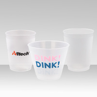 Gobelets en plastique transparent Kiliou, personnalisables avec logo, 12oz 16oz, en PP, transparents ou givrés, pour mariages et anniversaires